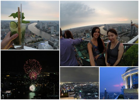 En el bar Siroco, piso 64 :D