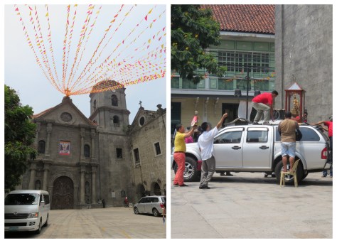 Iglesía de San Agustín y procesión del Santo Niño
