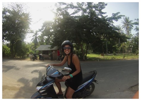 Con mi moto ... y casco