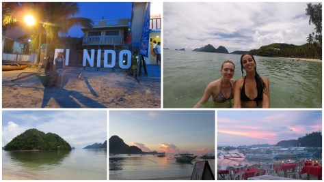 Atardecer en El Nido y playa Las Cabañas