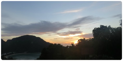 Atardecer, primer intento