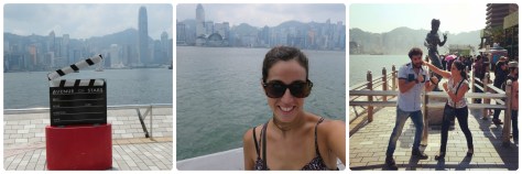 Avenida de las estrellas, la foto con Bruce Lee es antigua, pero me gusta y es más entretenida que la que tengo con miles de chinitos.