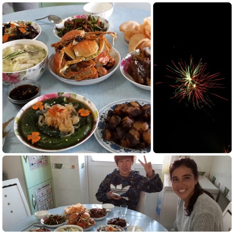 Cena de China Day, ahi tambien está Liu Yue, amiga de Sandy