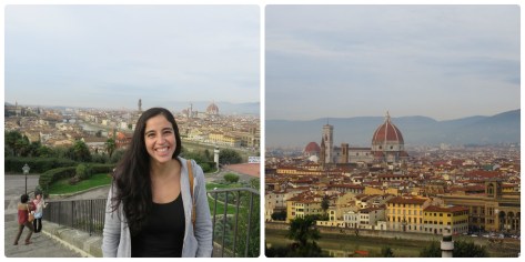 La vista desde Piazzalle Michelangelo