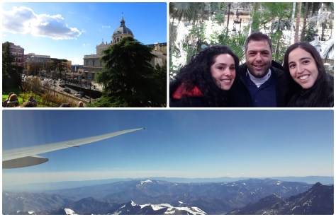 Ultimo día en Madrid con la Vale y Alfredo, llegando a Chile