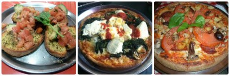 Pizzas y Bruschettas, lo que tenia que hacer en el restaurant italiano.